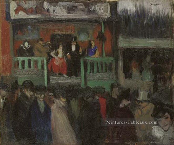 Baraque foraine 1900 cubiste Pablo Picasso Peintures à l'huile